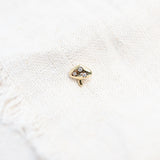 14K Diamond Mushroom Studs
