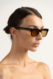 Comanche Sunglasses - Chelonian side angle on model