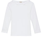 The Baby Rib Boat Neck - Powder flat lay view