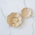 Travertine Scalloped Dish — view 2