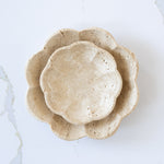 Travertine Scalloped Dish — view 5