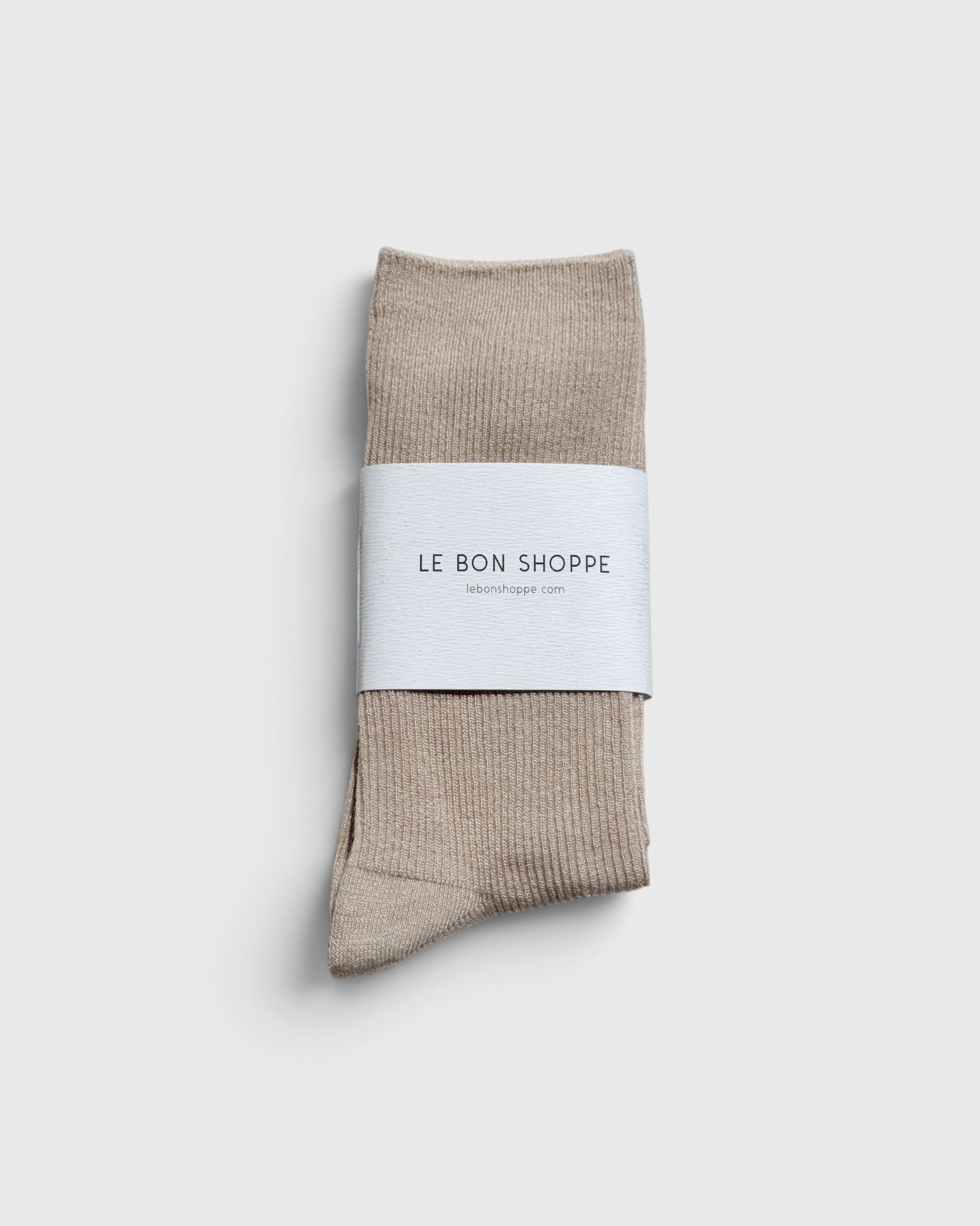 JONES + CO Le Bon Shoppe Trouser Socks in Eggnog cream, a sleek modal blend dress sock with calf coverage.