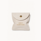 No. 1 Claw Clip Set - Espresso in leather pouch they come in