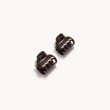 No. 1 Claw Clip Set - Espresso pictured as a set on an angle