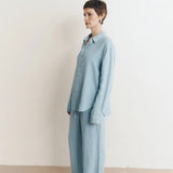 Delphine Linen Pant - Baby Blue