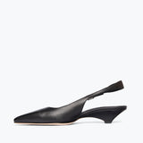 Vivian Slingback Heel - Black Nappa