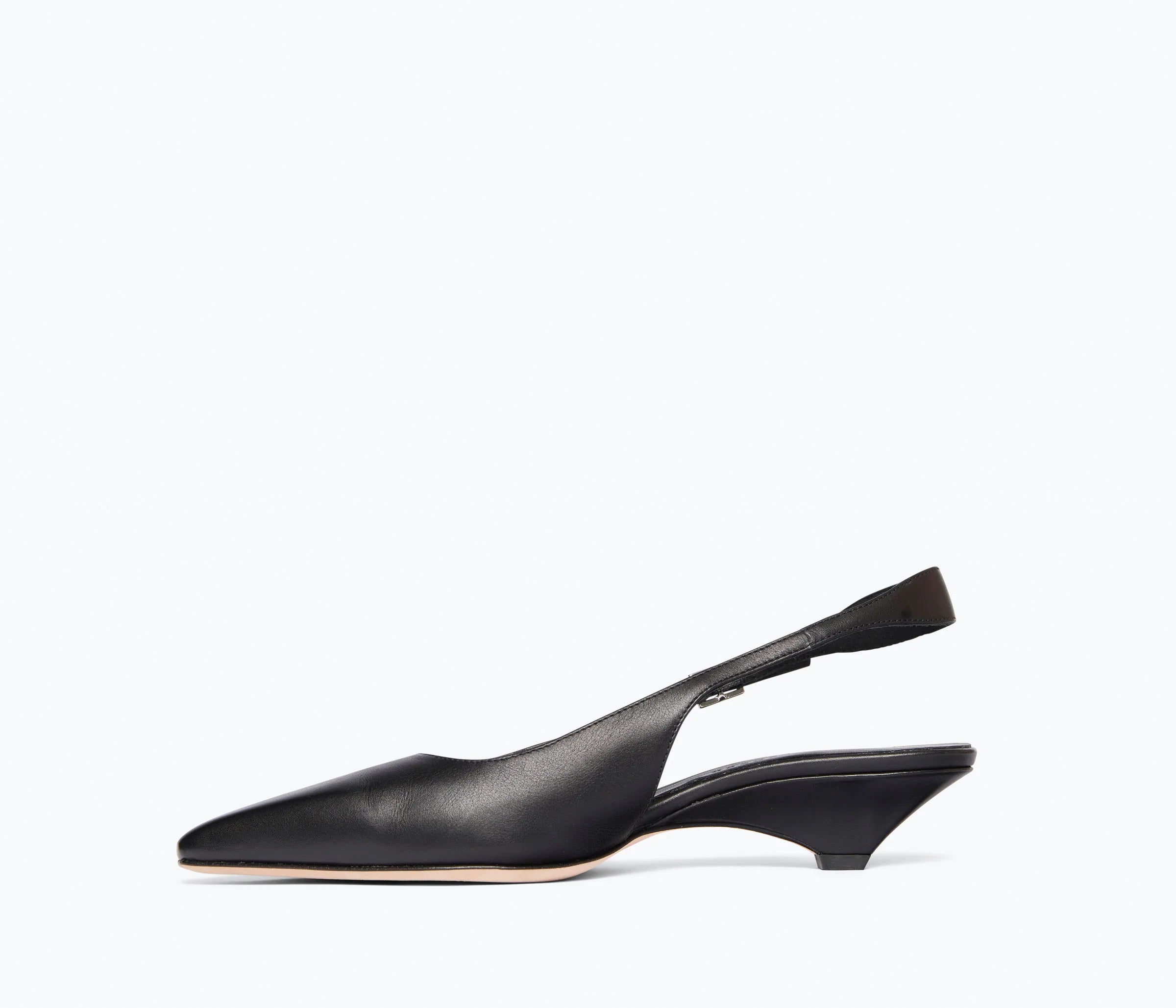 Vivian Slingback Heel - Black Nappa