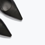 Vivian Slingback Heel - Black Nappa