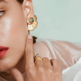 Aretes Vertical Waves Earrings