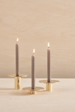 Eclipse Brass Candle Holder