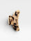 Claw clip with a tortoiseshell pattern on a white background