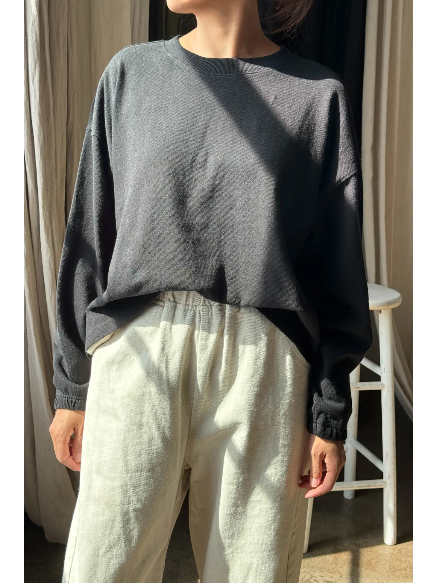 Front of Naturelle Tee - Black