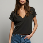 Perfect White Tee Alanis V Neck - Vintage Black