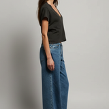 Alanis V Neck - Vintage Black — view 3