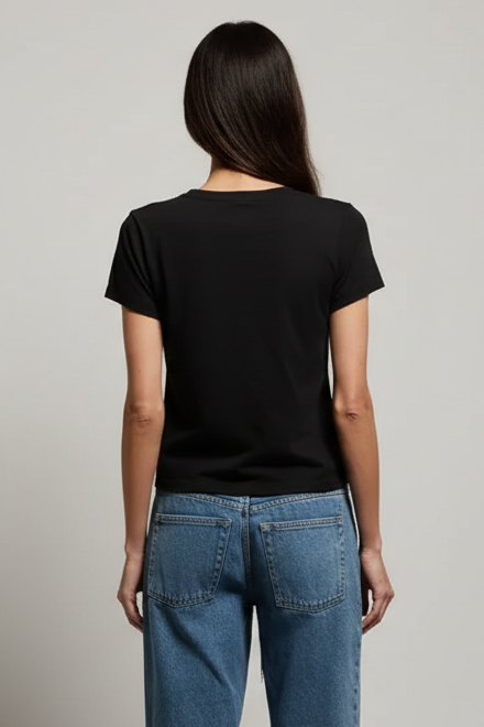 Alanis V Neck - Vintage Black — view 4