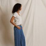 Alanis V Neck - Whitecap Grey