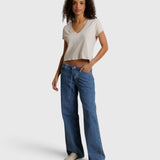 Alanis V Neck - Whitecap Grey