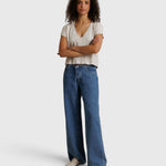 Alanis V Neck - Whitecap Grey