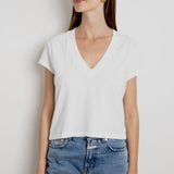 Perfect White Tee Alanis V Neck - White
