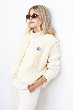 Hoktown Sleeveless Jacket - Ecru