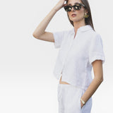 Anais Linen Shirt - White — view 2