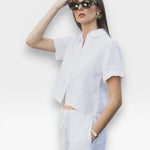 Anais Linen Shirt - White — view 2