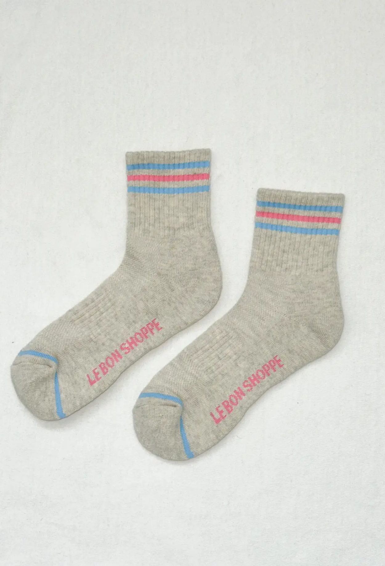 Girlfriend Socks in Bright Grey