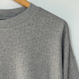 Pointelle Core Sweatshirt - Melange Grey