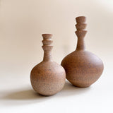 Sandstone Bottleneck Vase 028 with smaller vase