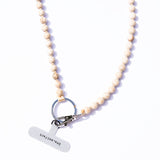 Big Bead Phone Necklace - Natural