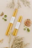 Beeswax Dipped Candles - Natural Gold