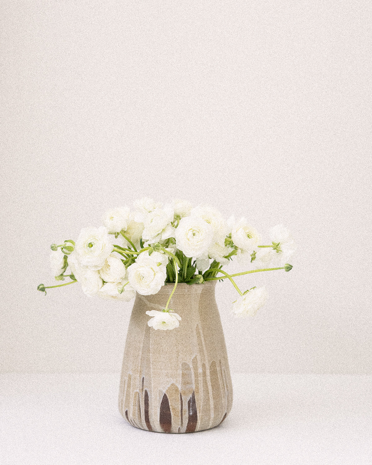 Tall Stoneware Vase — view 2