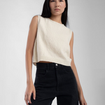 Boucle Tank - Cream — view 5
