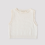 Boucle Tank - Cream — view 2