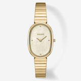 Jane Watch - Gold and White front facing view