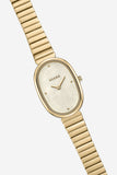 Jane Watch - Gold and White with band stretched flat