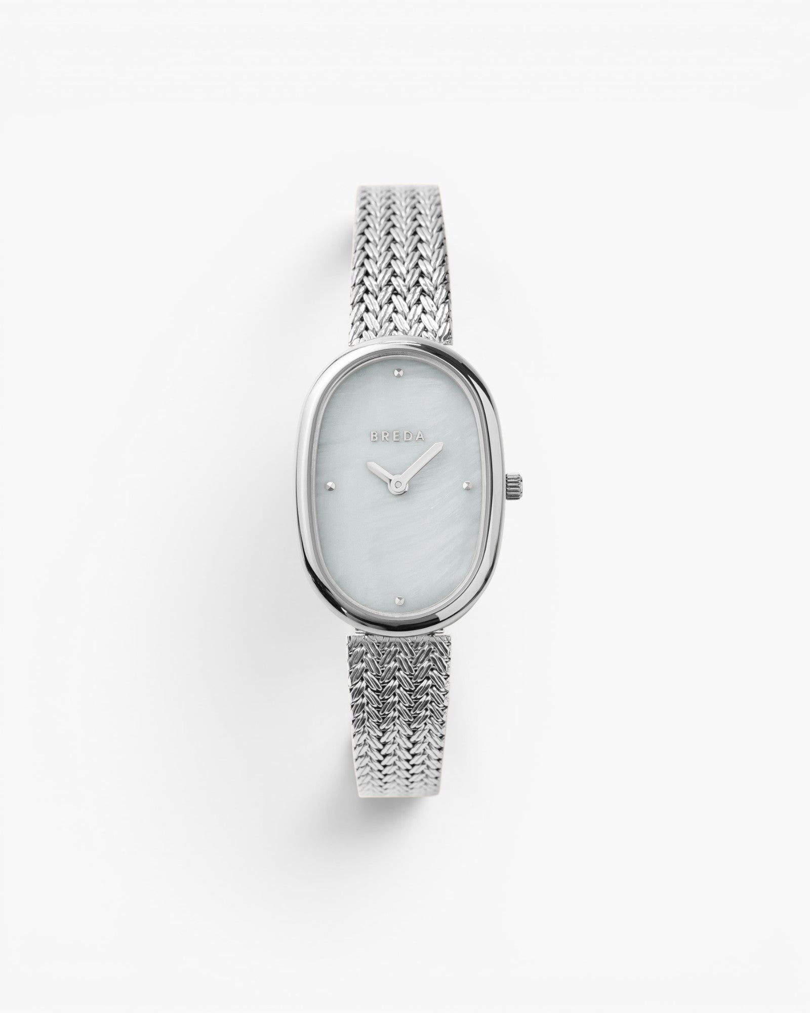 BREDA Jane Watch Tethered - Silver and White