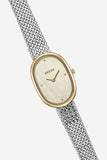 Jane Watch Tethered - Silver and White with band laid out 