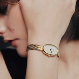 Jane Small Watch Tethered - Gold and Champagne