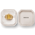 Nocturne Time Ring - Gold and Deep Amber ring in box