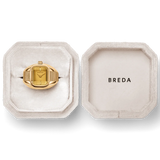 Nocturne Time Ring - Gold and Deep Amber ring in box