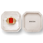 Nocturne Time Ring - Deep Gold and Flame ring in box