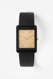 Virgil Watch - Black and Gold front facing view 