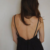 straps of The Alma Dress - Noir