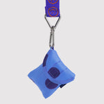 Baggu Puffy Earbuds Case in blue polka dot, second view