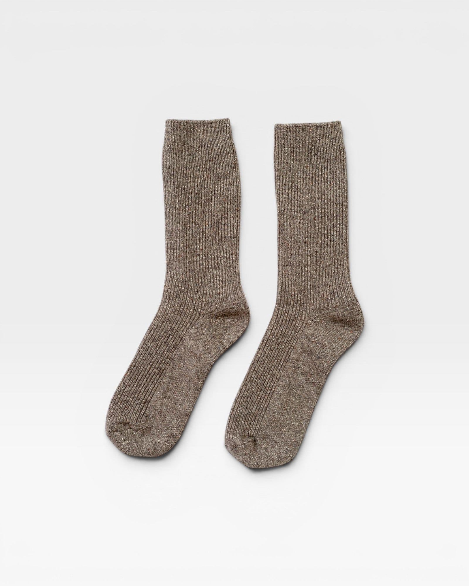 Winter Sparkle Socks in Nutmeg