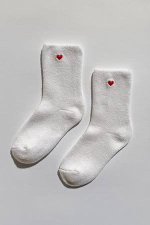 White + Red Heart