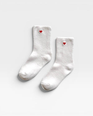 White + Red Heart