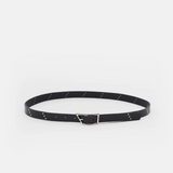 Studded Leather Belt - Black