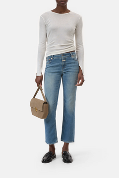 Junna Straight Jeans - Mid Blue